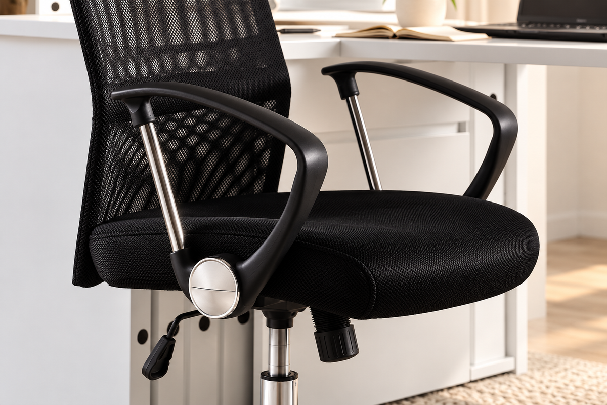 Chaise de bureau Max maille respirante Noir