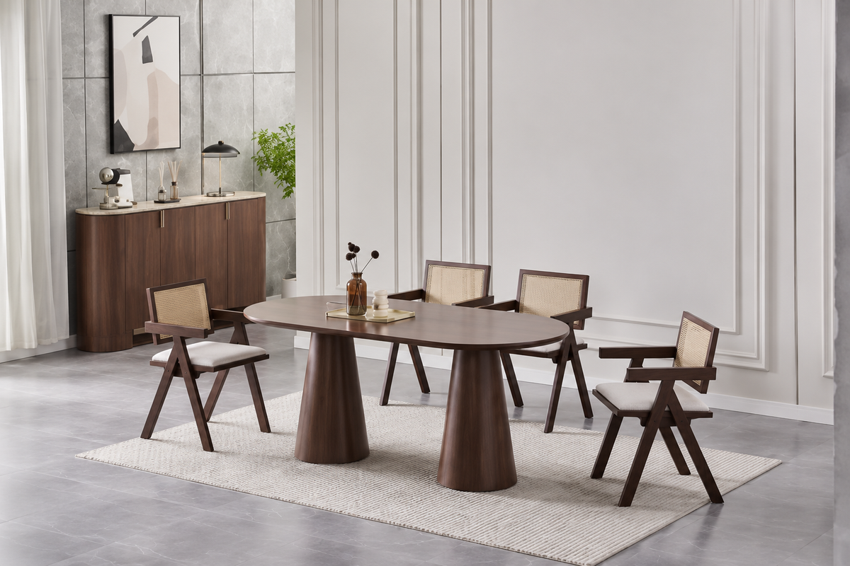 Table à Manger Iconic Noyer 150 cm – Table Design Moderne