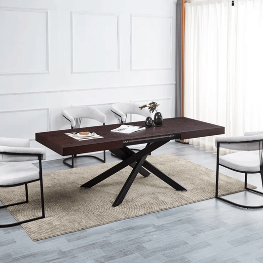 Table à Manger en Chêne Extensible Balni