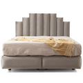 Lit Coffre Natura Velours Gris