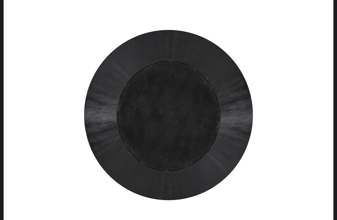 Table à manger Tommy Ronde en bois de manguier noir 130cm