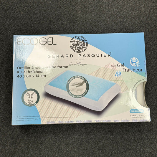 Oreiller à mémoire de forme & gel fraîcheur
