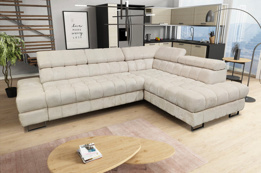 Canapé d'angle convertible Bubble Laine bouclée