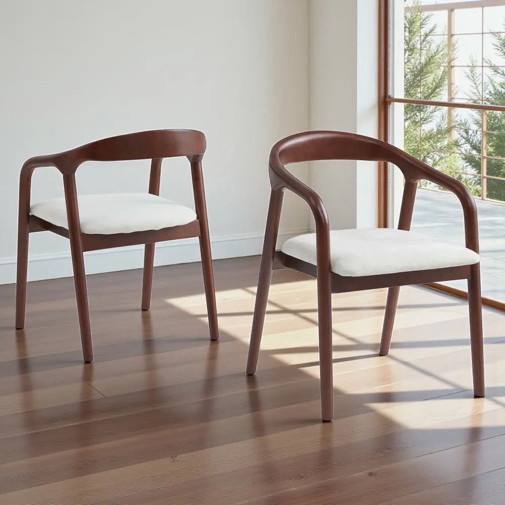 Chaise Carlyon bois noyer