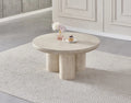 Table basse Maya noyer MDF ⌀ 90cm