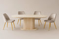 Table à manger Léa travertin MDF