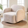 Fauteuil Senso velours texturé beige