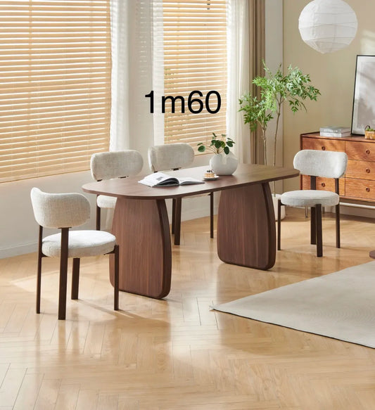 Table à manger Helen bois noyer 160cm