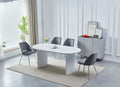 Table à manger Joséphine céramique marbre blanc 180cm