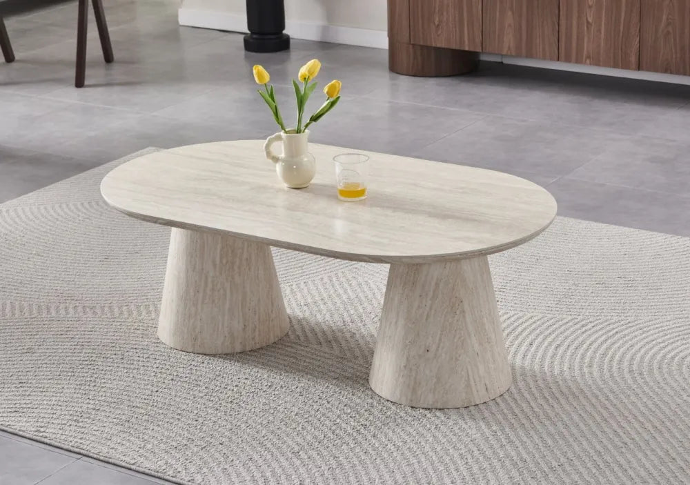 Table basse Iconic travertin