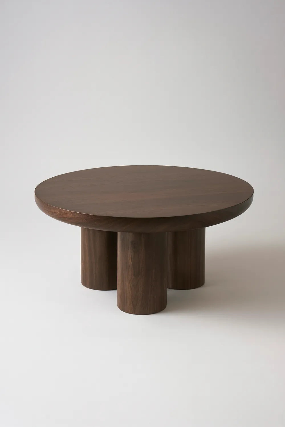 Table basse Maya travertin MDF ⌀ 90cm