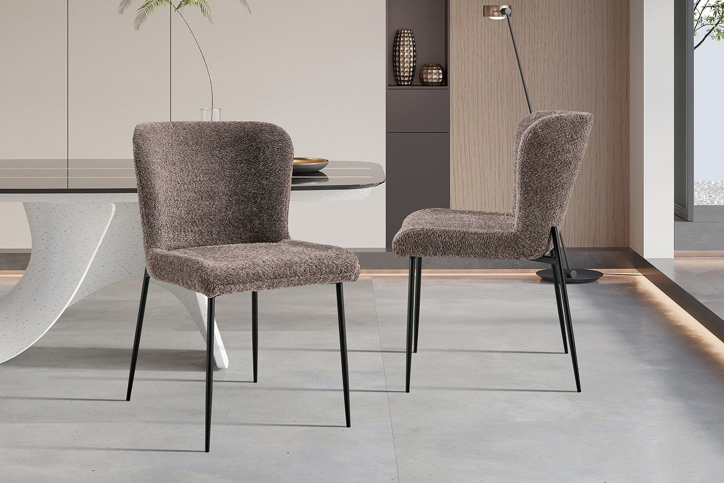 Chaise Lisa Bouclé Sable