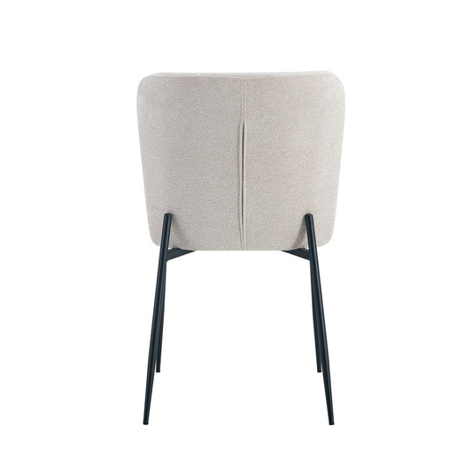 Lot de Chaises Lisa Tissu Marbella Creme