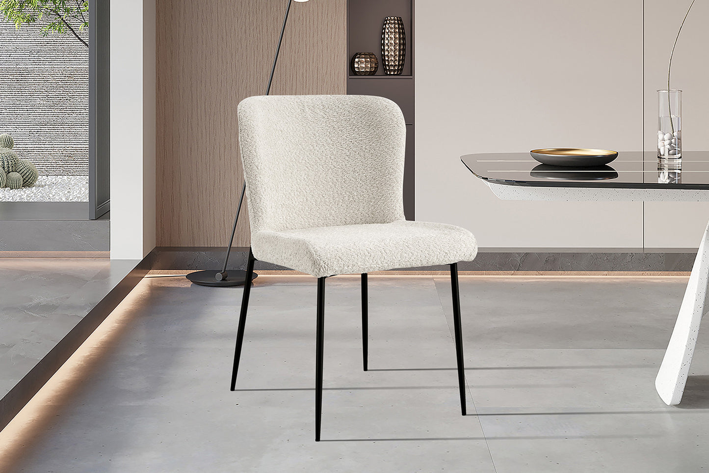 Chaise Lisa Bouclé Ecru