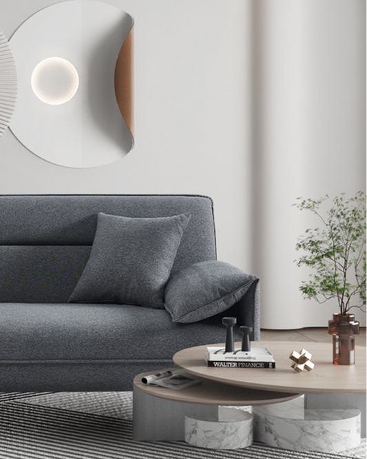 Canapé-Lit Uppsala Tissu Gris clic-clac