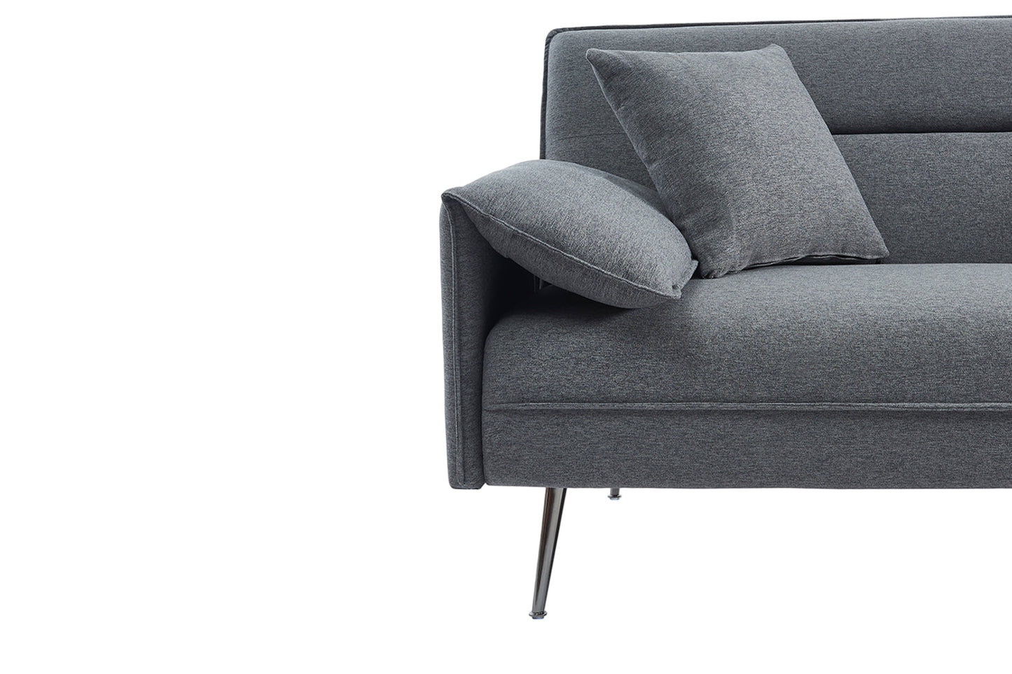 Canapé-Lit Uppsala Tissu Gris clic-clac