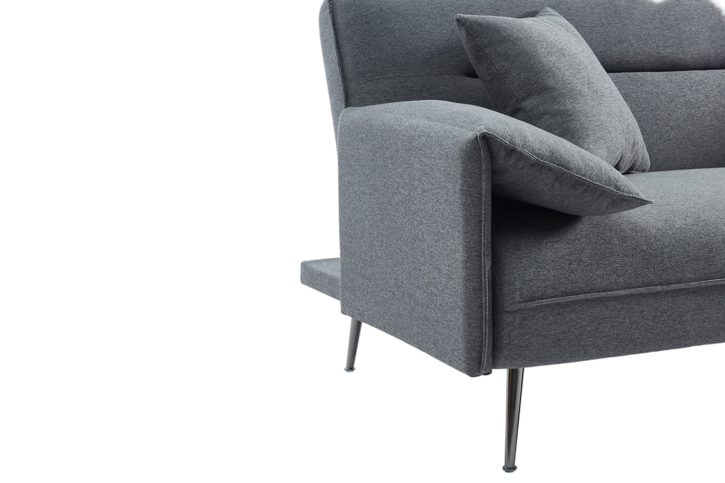 Canapé-Lit Uppsala Tissu Gris clic-clac