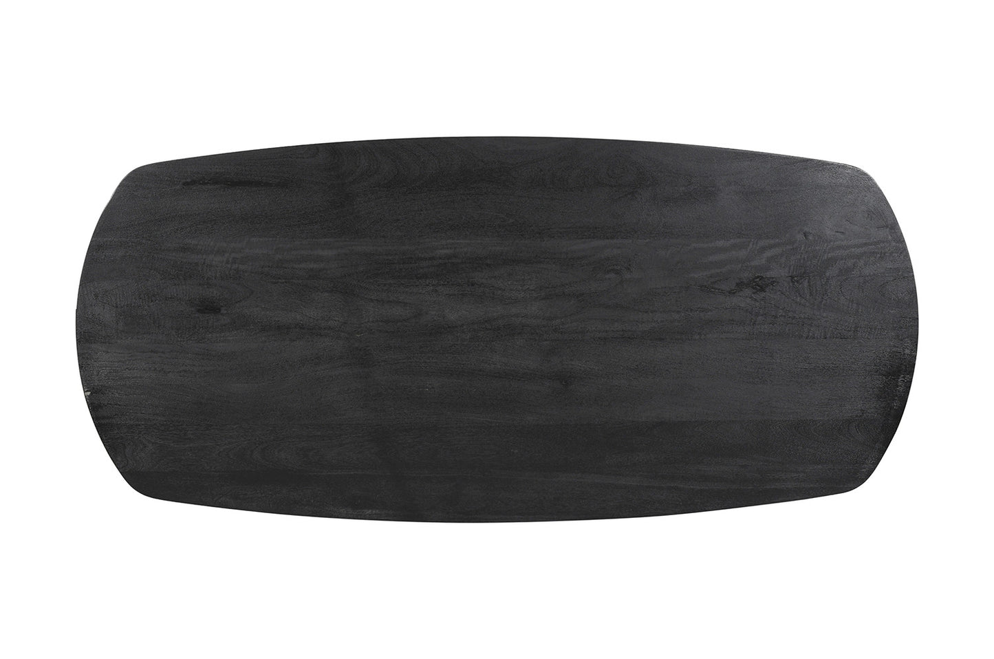 Table Tommy 220x100 cm Ovale Danoise Pied Bois de manguier Noir