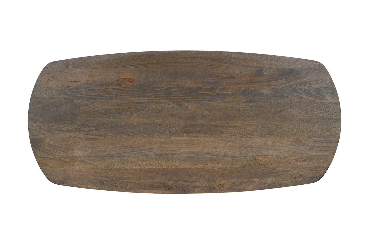 Table Tommy 220x100 cm Ovale Danoise Pied Bois de manguier Brun foncé