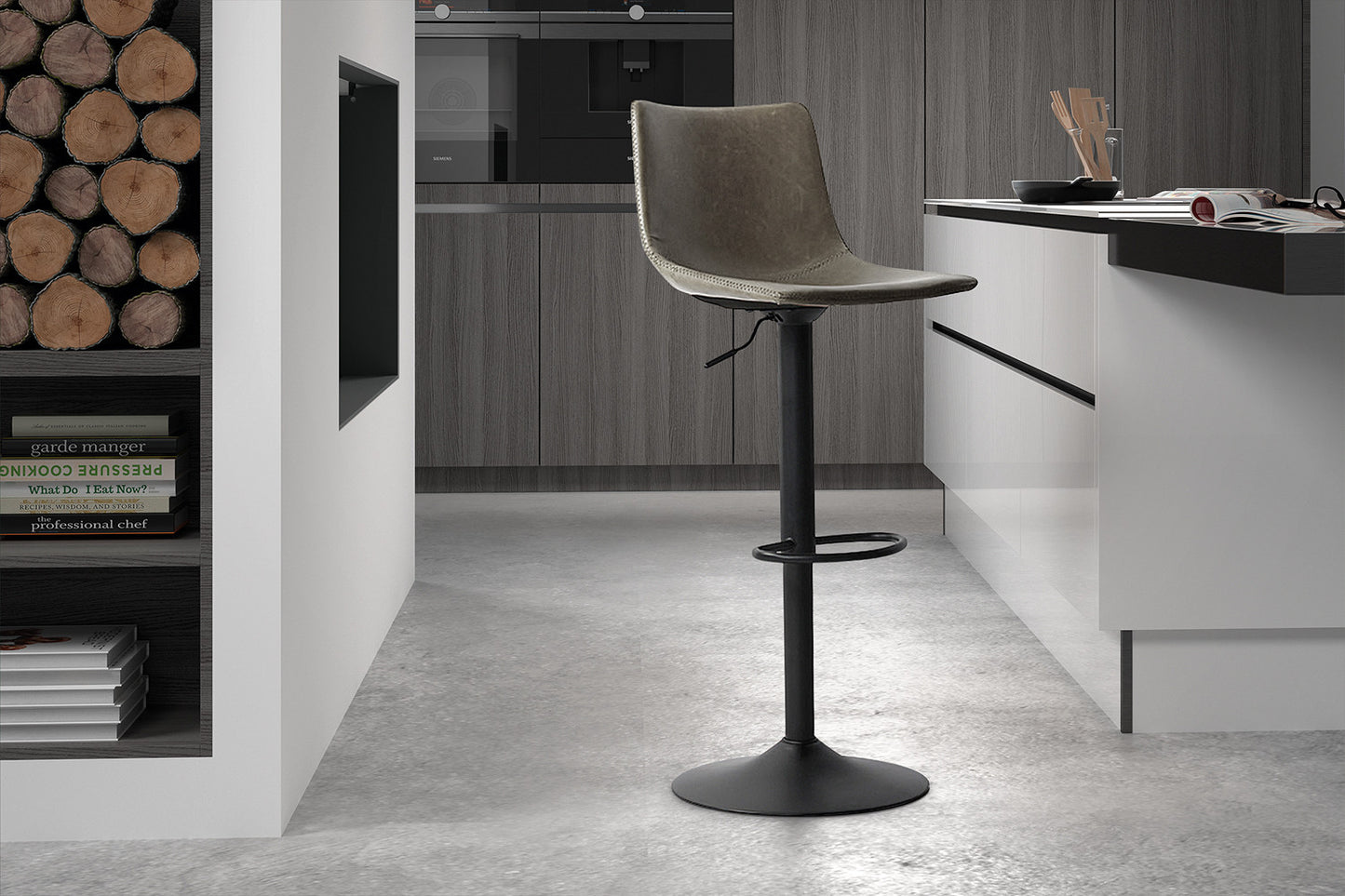 Tabouret de bar Trevi Gris