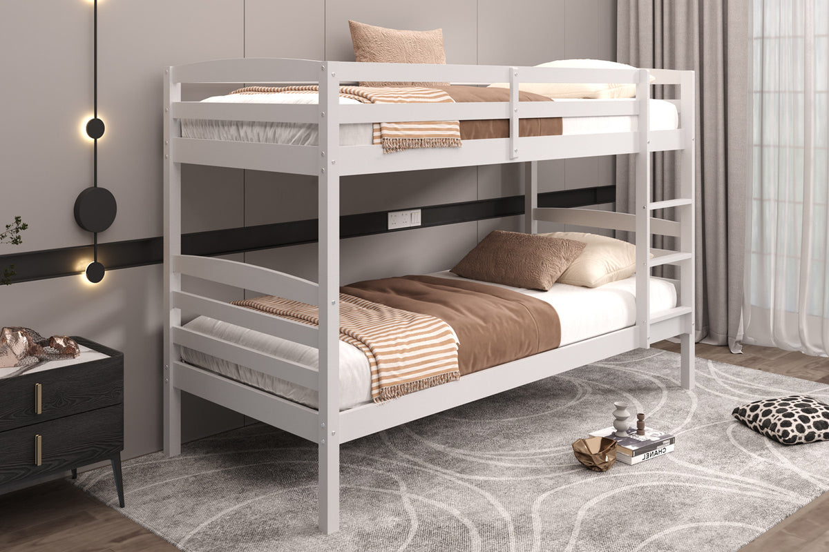 Lit superposé Roy 90x200 Divisible Blanc