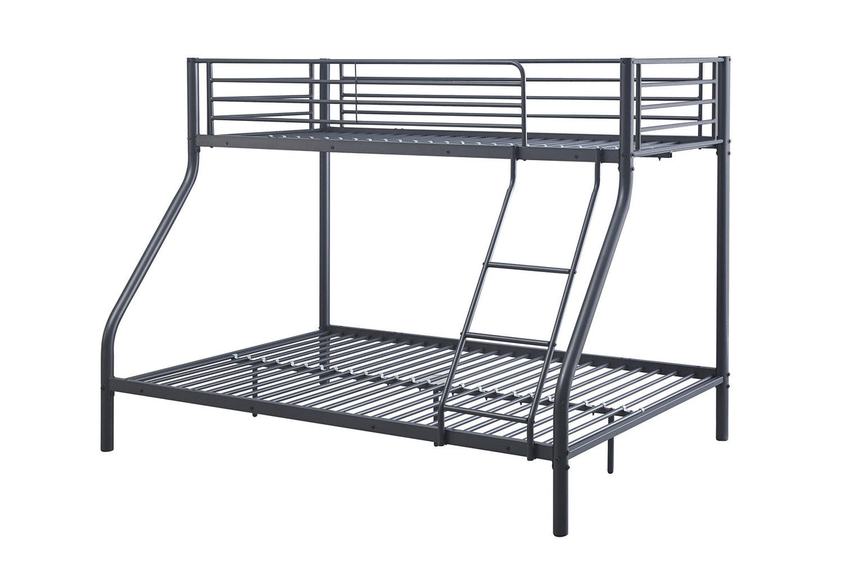 Lit superposé Trio métal 140/90x200 Gris foncé