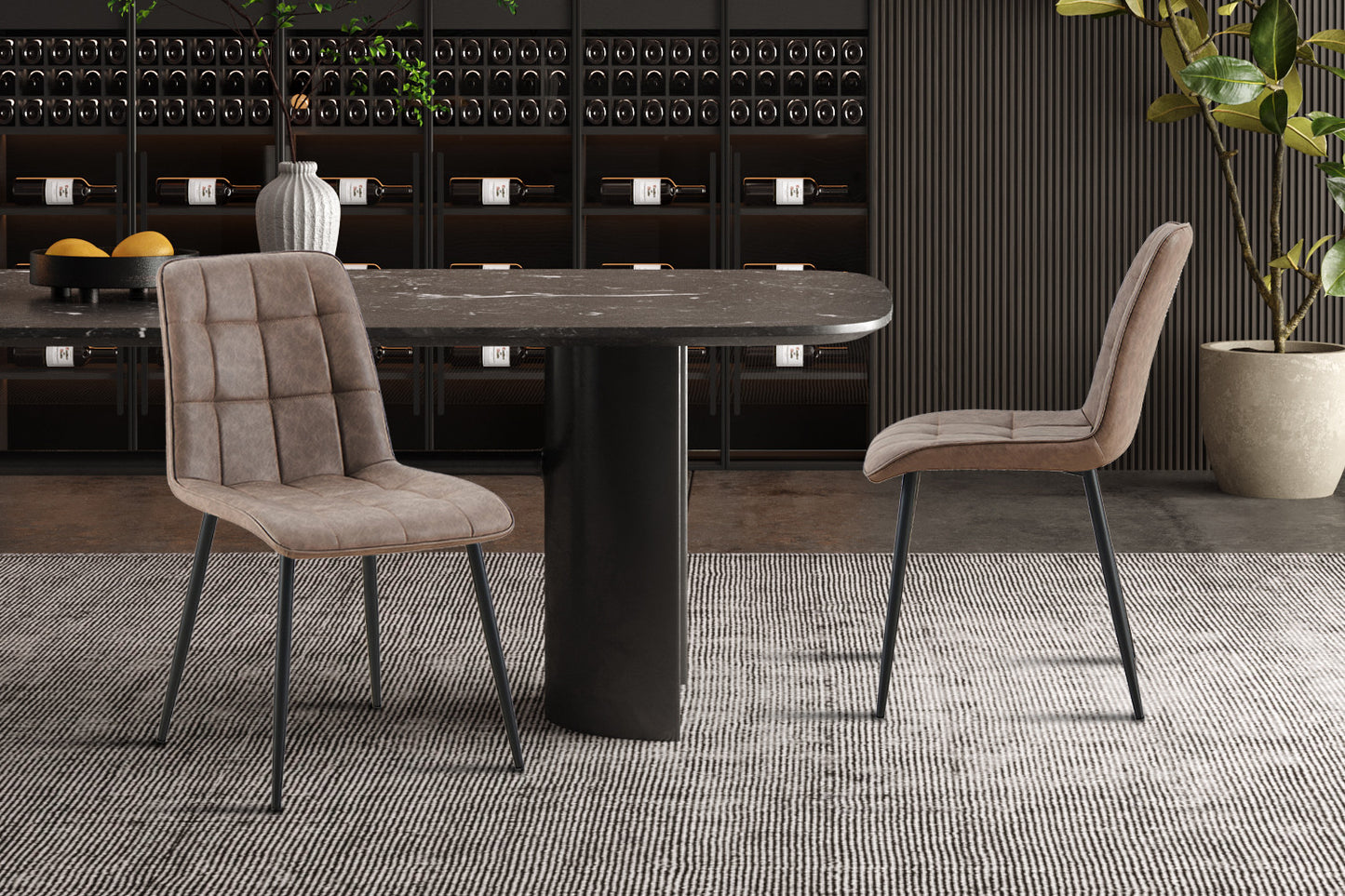 Chaise Furas Vintage Brun