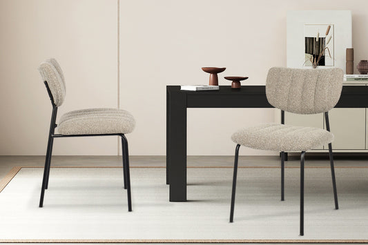 Chaise Antura Tissu Ote Brun