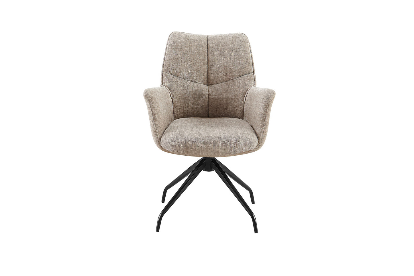 Chaise Lamor Pivotant Tissu Sable