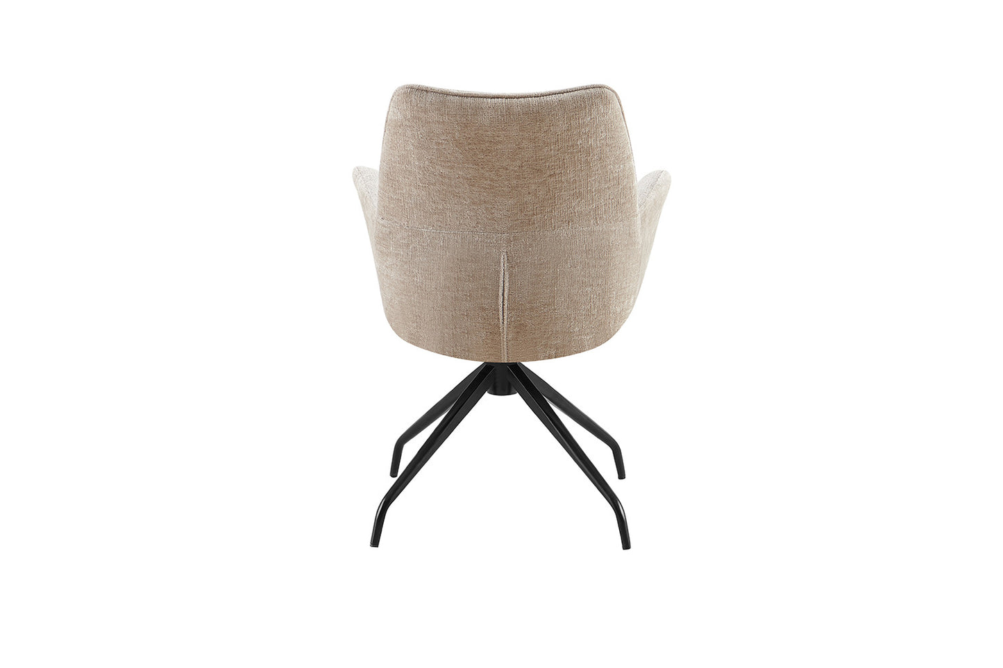 Chaise Lamor Pivotant Tissu Sable