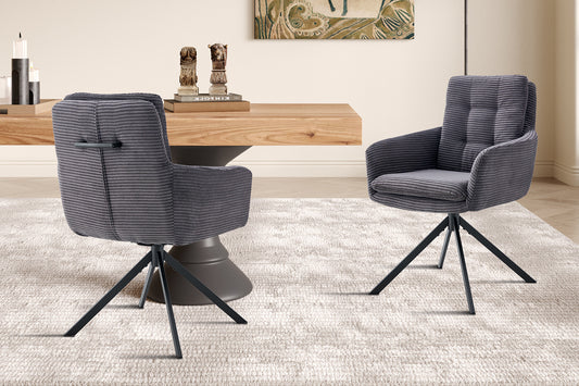 Chaise Luna Pivotant Gris