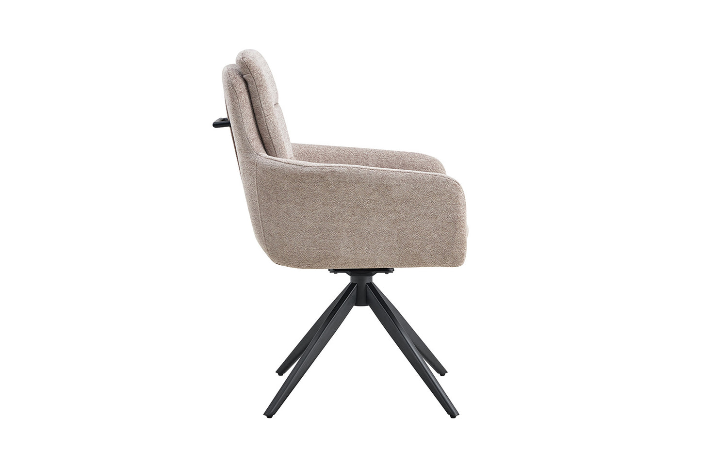 Chaise Lisold Pivotant Tissu Sable