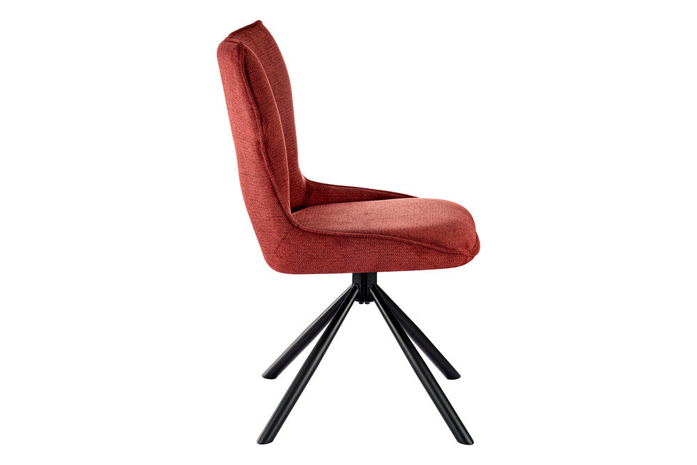 Chaise Mori Pivotant Tissu Ote Rouge