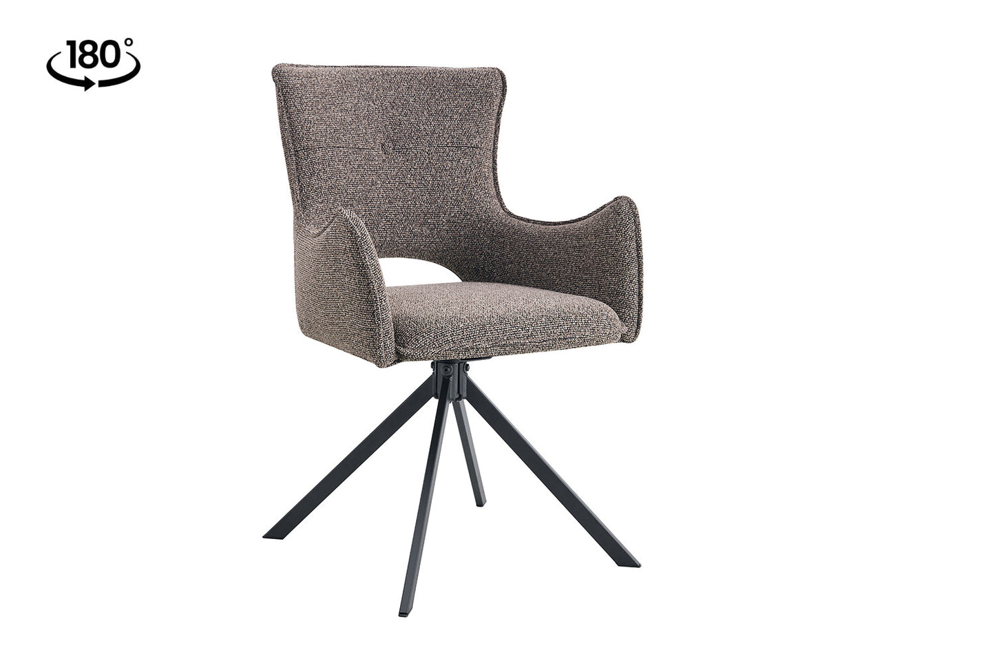 Chaise Billy Pivotant Tissu Ote Sable