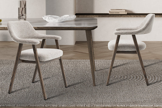 Chaise Coralie Chêne massive foncé Sable