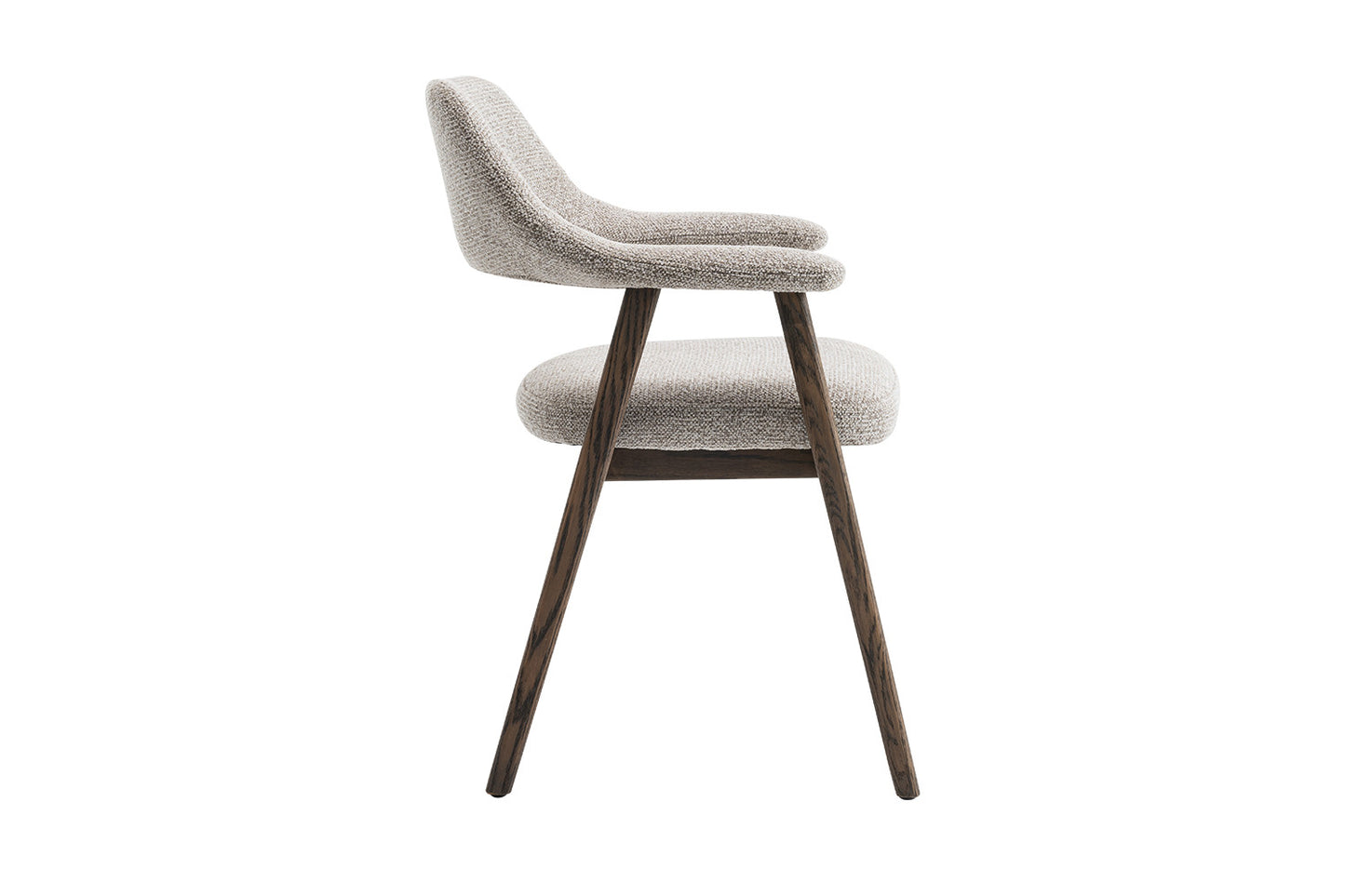 Chaise Coralie Chêne massive foncé Sable