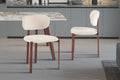 Chaise Jade Noyer – Tissu Beige