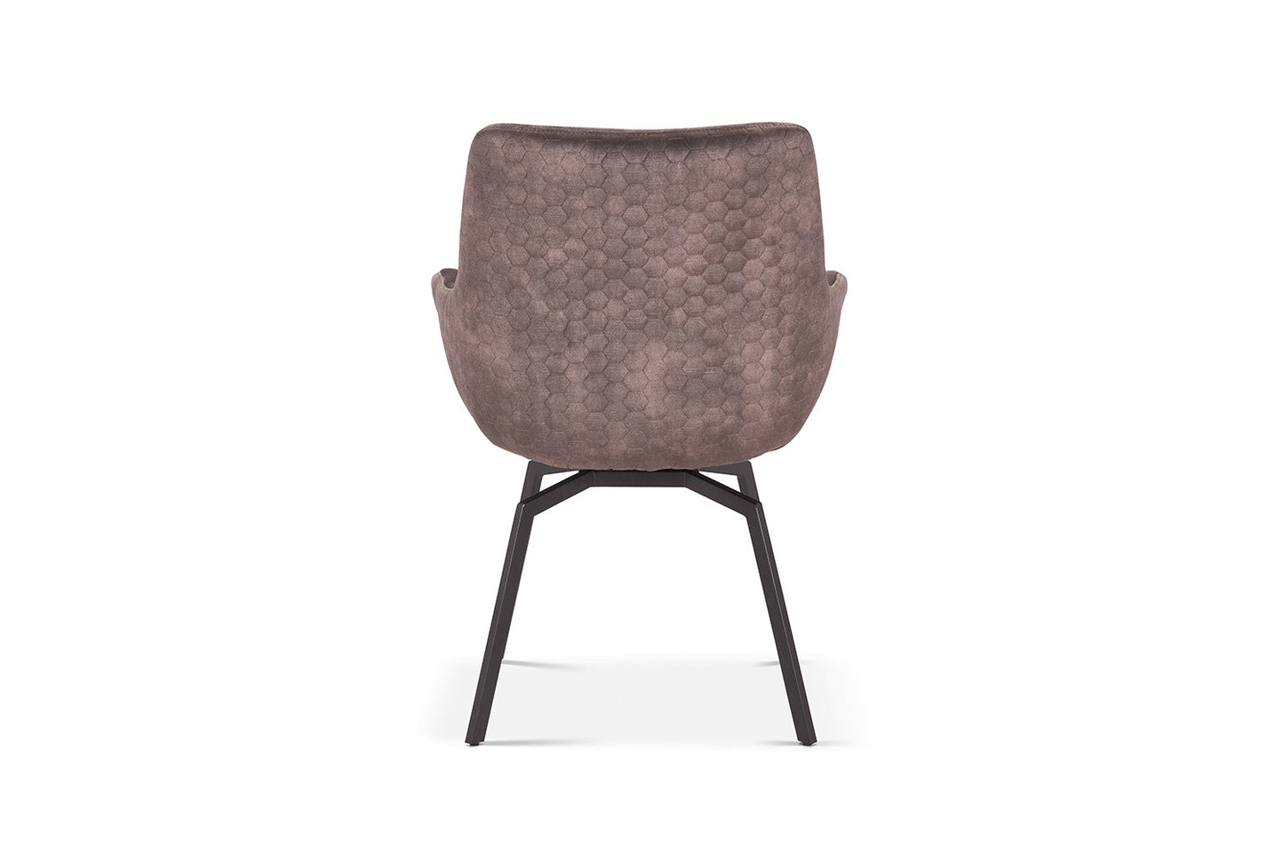 Chaise Modest Pivotant Velours Taupe