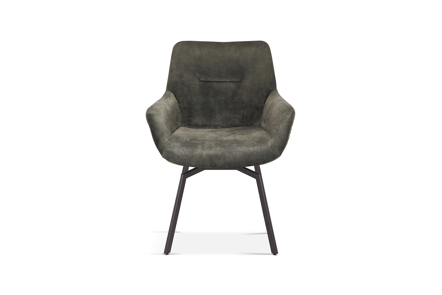 Chaise Modest Pivotant Velours Vert