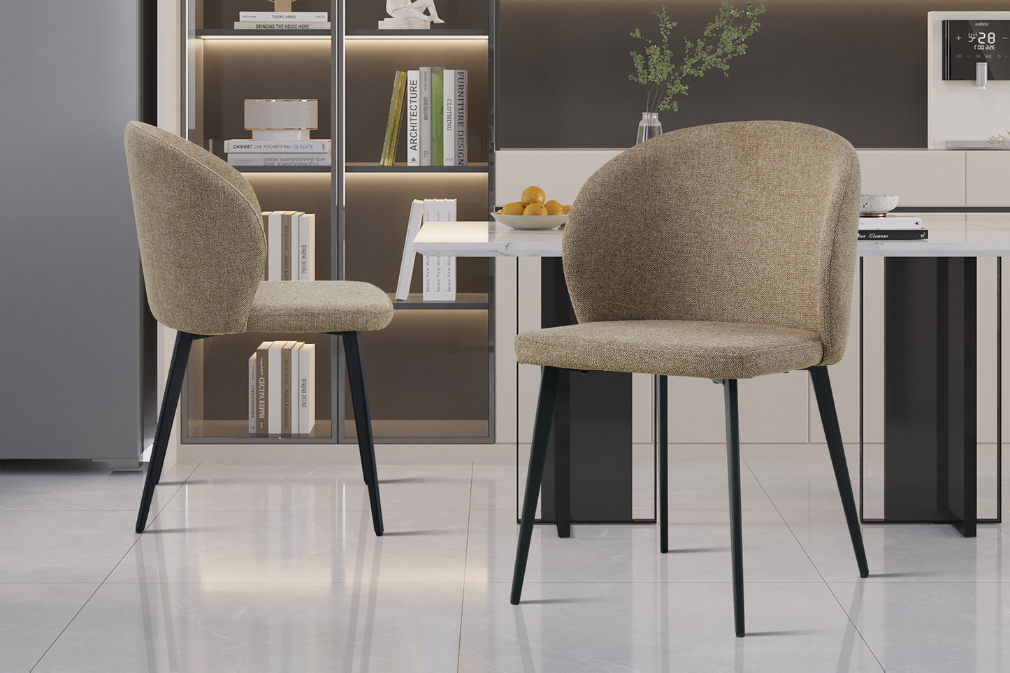 Chaise Toledo tissu Sable