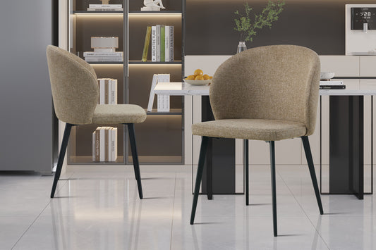 Chaise Toledo tissu Sable