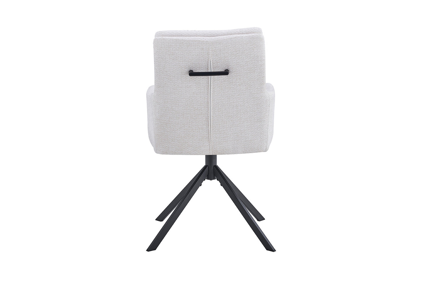 Chaise Granada Pivotant Tissu Ecru