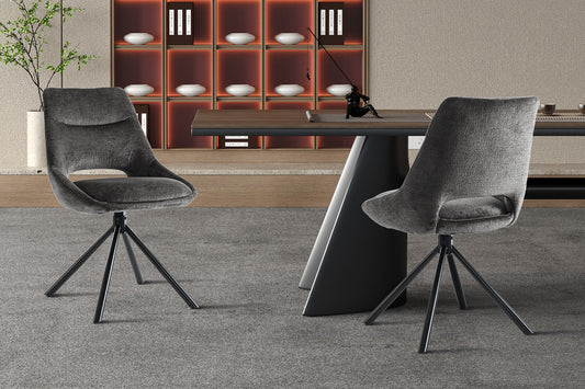 Chaise Dante Tissu Gris