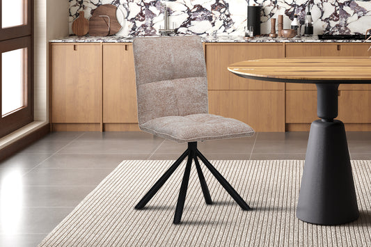 Chaise Jack Pivotant Tissu Sable