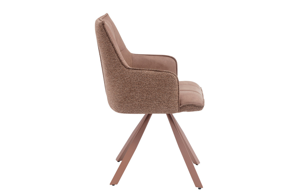 Chaise Solenne pivotante Rose
