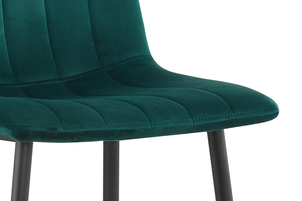 Chaise Willis Velours Vert