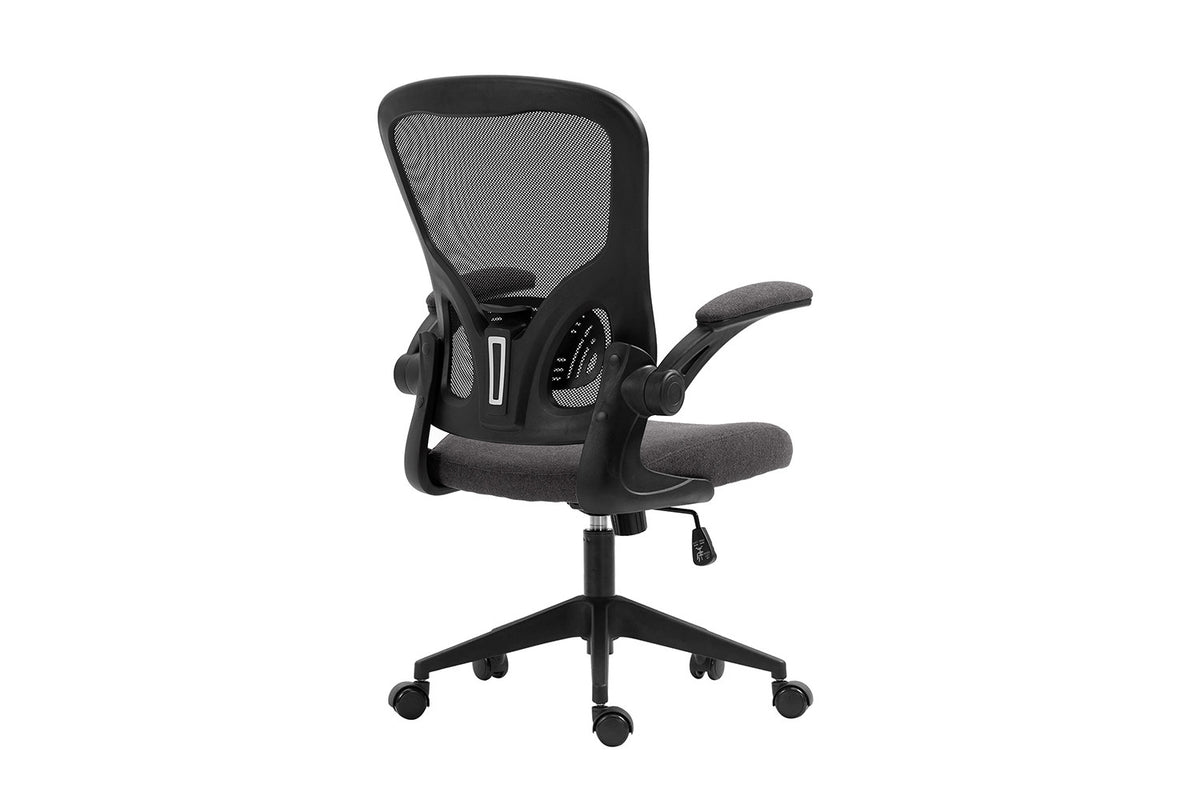 Chaise de bureau Marcos maille respirante Noir/Gris