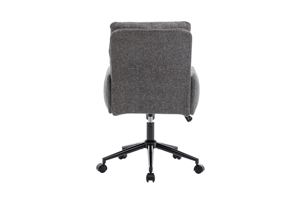 Chaise de bureau Aimé Tissu Gris foncé