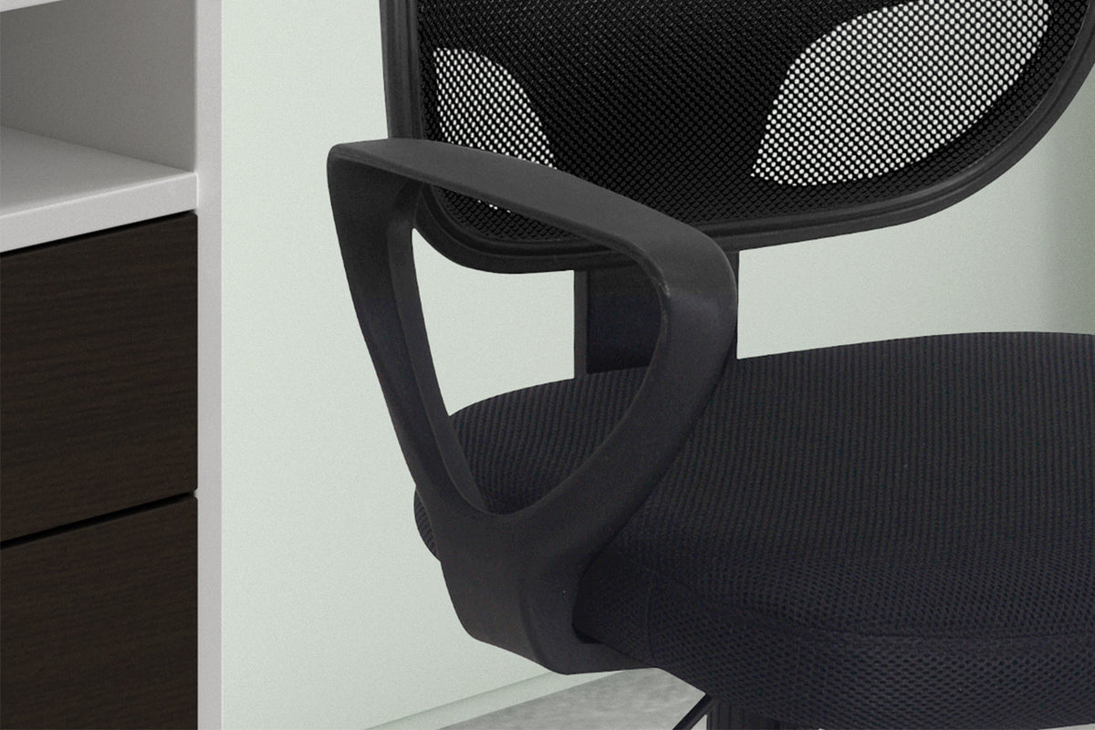 Chaise de bureau Hippa maille respirante Noir