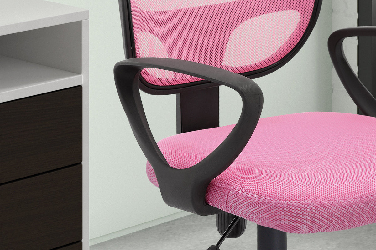 Chaise de bureau Hippa maille respirante Rose